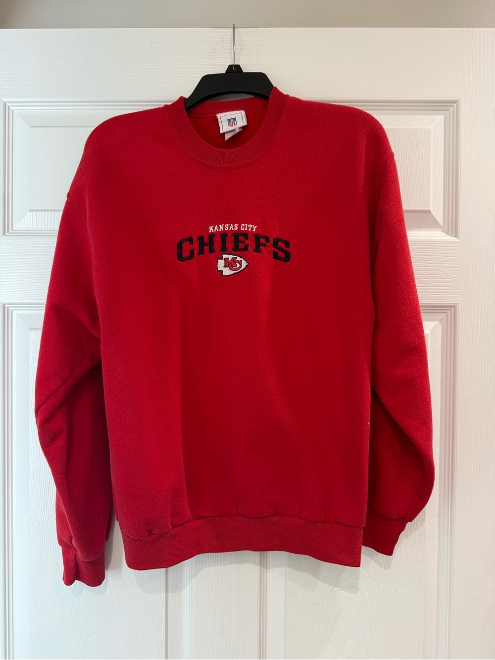 Vintage Chiefs Crewneck Sweatshirt Men’s Large Red Kansas City NFL Football 90s